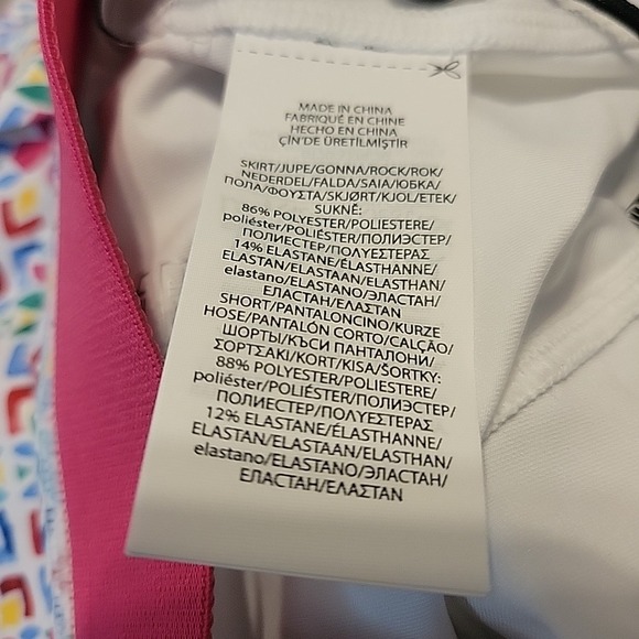 RLX RALPH LAUREN Golf Skort Pleated Back Tile Print RLX w/pockets XS NEW $148 - Picture 7 of 9